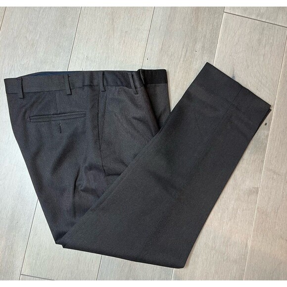 GRUPPO ARTIGIANI Men DRESS PANTS SIZE 34 X 29 WOOL Brown MADE IN ITALY - Picture 4 of 15